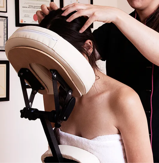 Indian head massage treatment